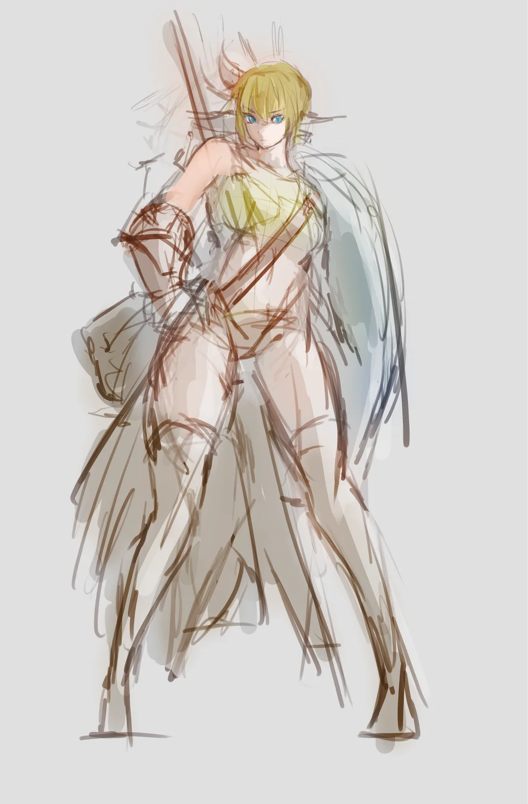 野蛮人女